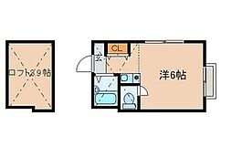 ＣＨＬ相模大野 2階ワンルームの間取り