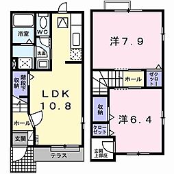アンジェコート 2LDKの間取図画像