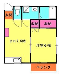 間取図画像 1DK