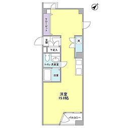 ARQ大森 ワンルームの間取図画像