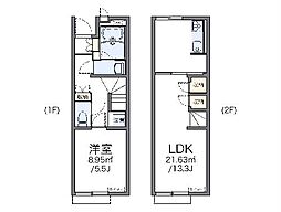 レオネクスト春日岡ファミリア 1LDKの間取図画像