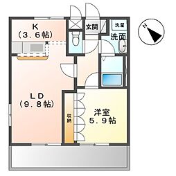 間取図画像 1LDK
