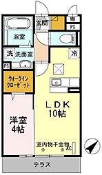 アトレ 3階1LDKの間取り