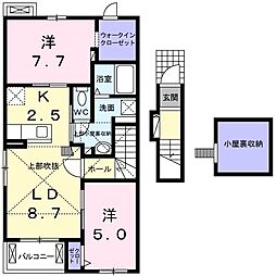 ベル・アルモニー 2LDKの間取図画像
