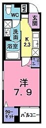 ボラカーサ 1Kの間取図画像