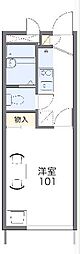 レオパレスエトワール 1Kの間取図画像