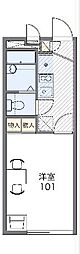 レオパレスサンクォーレ 1Kの間取図画像