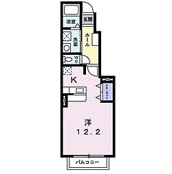 ラ・フルール ワンルームの間取図画像