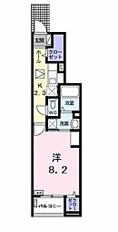 メゾン　タカヤ 1階1Kの間取り