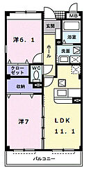 間取図画像 2LDK