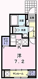 コンフォーティア・メゾン ワンルームの間取図画像