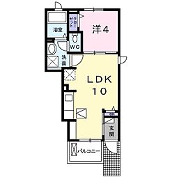 レジーナ・パラッツォ 1LDKの間取図画像