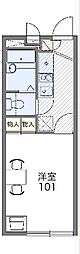 レオパレス高幡 1Kの間取図画像