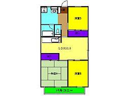 間取図画像 3LDK