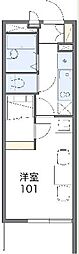レオパレス花ノ木 1Kの間取図画像