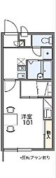 レオパレスNorthpal 1Kの間取図画像