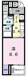 間取図画像 1K
