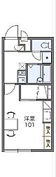 レオパレスエスト 1Kの間取図画像