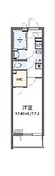 クレイノリンクス 1Kの間取図画像
