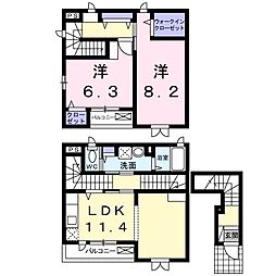 間取図画像 2LDK