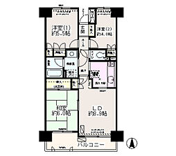 川口本町パークホームズ 3LDKの間取図画像