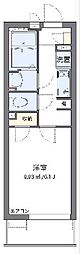 クレイノLibertyResidence 1Kの間取図画像