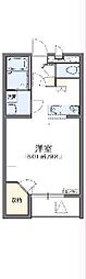レオパレスコンフォーツM 1Kの間取図画像