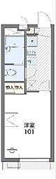 レオパレス静岡大学前セカンド 1Kの間取図画像
