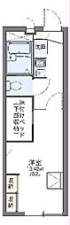 レオパレスプレーヌ2 1Kの間取図画像