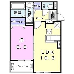 間取図画像 1LDK