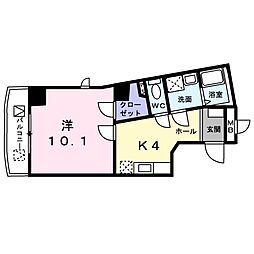ヤマトESTアサヒヤ 1Kの間取図画像