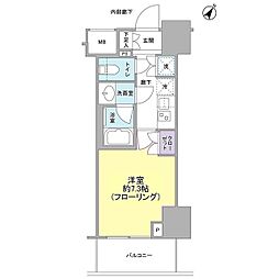 ドレッセ目黒大橋プレヴィ 1Kの間取図画像