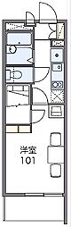 レオパレスフロントコート 1Kの間取図画像
