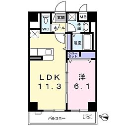 Forest三軒茶屋 1LDKの間取図画像