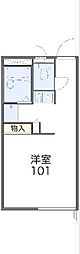 レオパレスエストーディオ 1Kの間取図画像