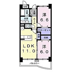 間取図画像 2LDK