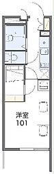 レオパレスN・I 1Kの間取図画像