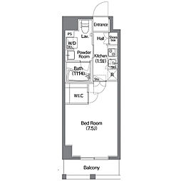 東京メトロ半蔵門線 錦糸町駅 徒歩7分の賃貸マンション 5階1Kの間取り