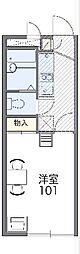 レオパレスFUJI 1Kの間取図画像