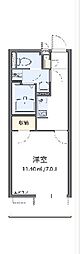 クレイノデュランタ 1Kの間取図画像