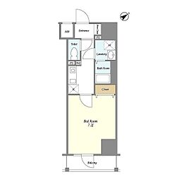 東武伊勢崎線 東向島駅 徒歩2分の賃貸マンション 5階1Kの間取り