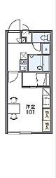 レオパレスコンドミニアム 1Kの間取図画像