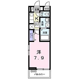 間取図画像 1K