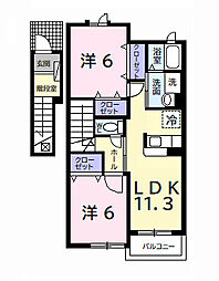 間取図画像 2LDK