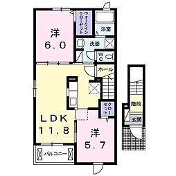 間取図画像 2LDK