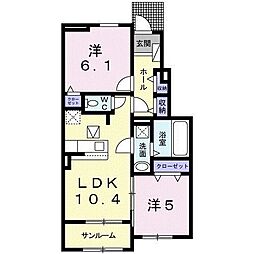 間取図画像 2LDK