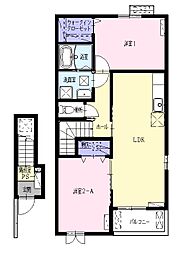 ラ・フォーレ　大手町 2階2LDKの間取り