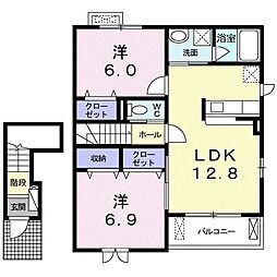 間取図画像 2LDK
