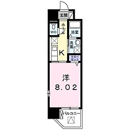 MaisonDeBonheur 1Kの間取図画像