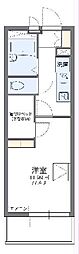 レオパレス東本町 1Kの間取図画像